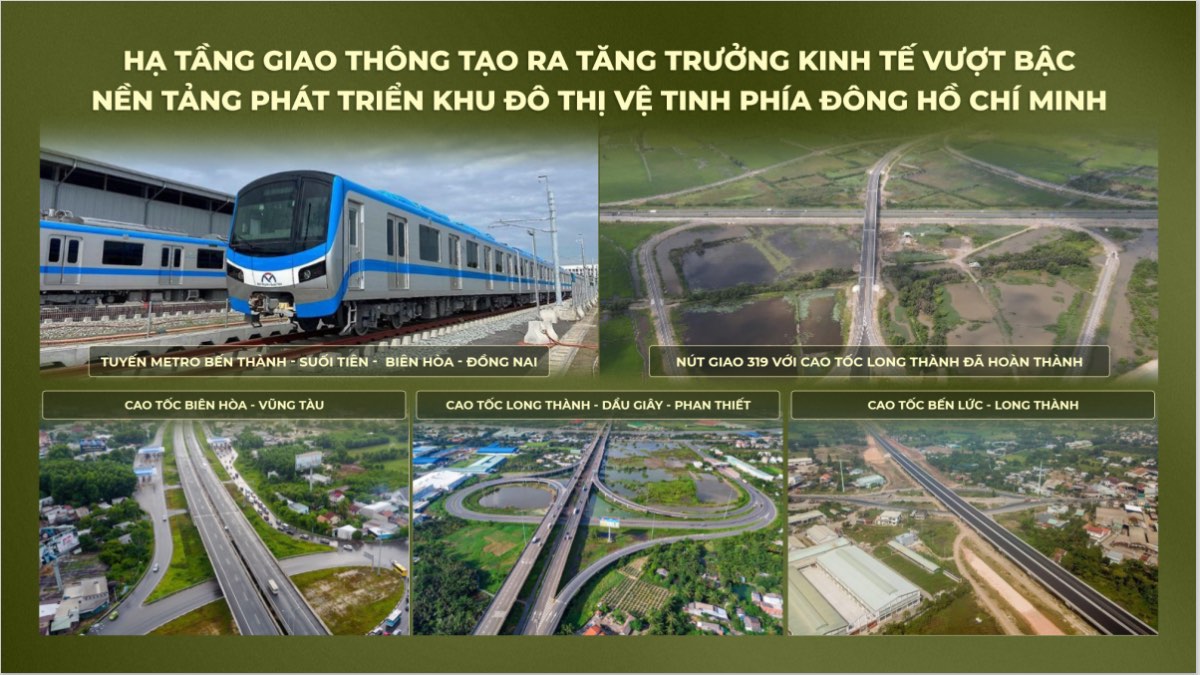 Các tuyến đường cao tốc trong tương lai dự án Eco Village Saigon River