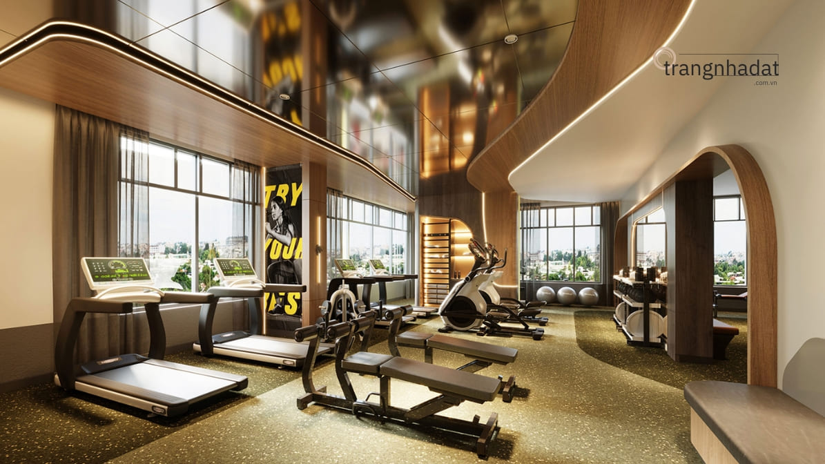 Phong tập Gym hiện đại của dự án