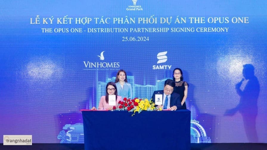 Chủ đầu tư Vinhomes và Samty của dự án The Opus One