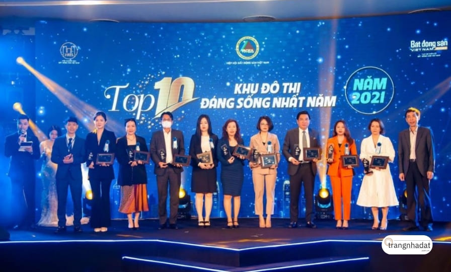 Giải thưởng top 10 khu đô thị đáng sống nhất năm