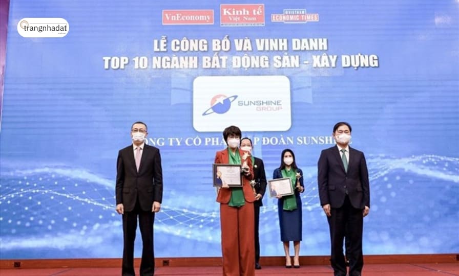 Sunshine Group được vinh danh trong TOP 10 Thương hiệu mạnh Việt Nam ngành Bất động sản - Xây dựng